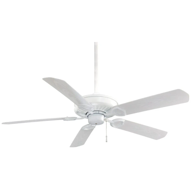 White 54" Ceiling Fan from the Sundowner Collection