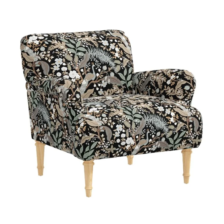 Bristol Blue Peacock Accent Chair