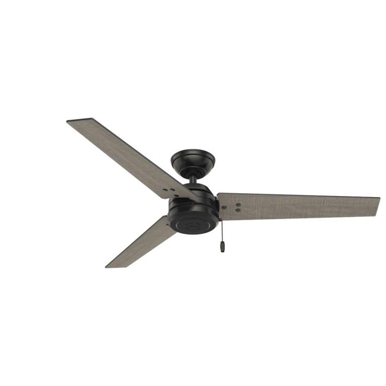 Hunter Cassius 52" Indoor/Outdoor Ceiling Fan in Matte Black