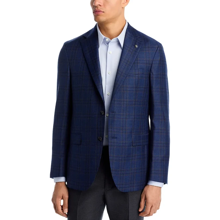 Jack Victor Midland Plaid Regular Fit Sport Coat