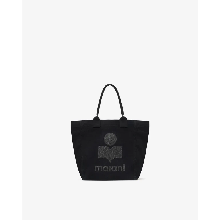 Sac Yenky Zipped Glitter - Femme - Noir - Isabel Marant