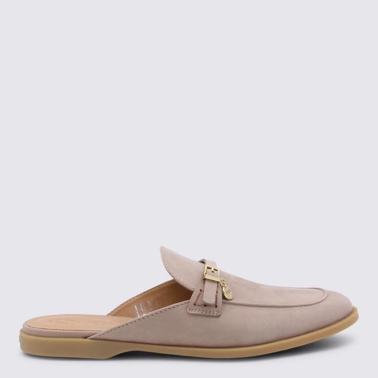 Tod's Scarpe basse Pink Suede Leather/rubber Sole - Donna