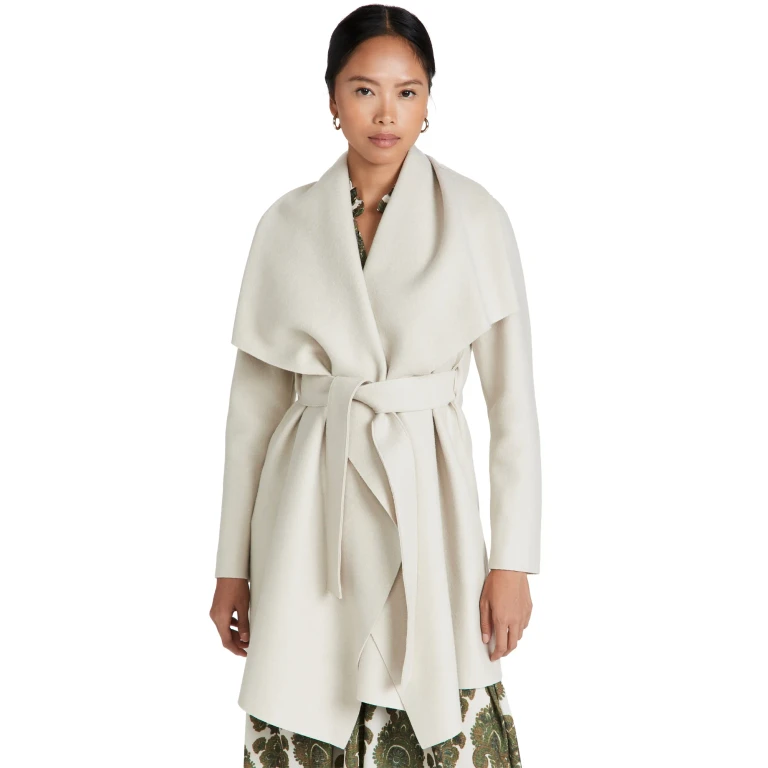 Harris Wharf London Blanket Coat Pressed Wool Black