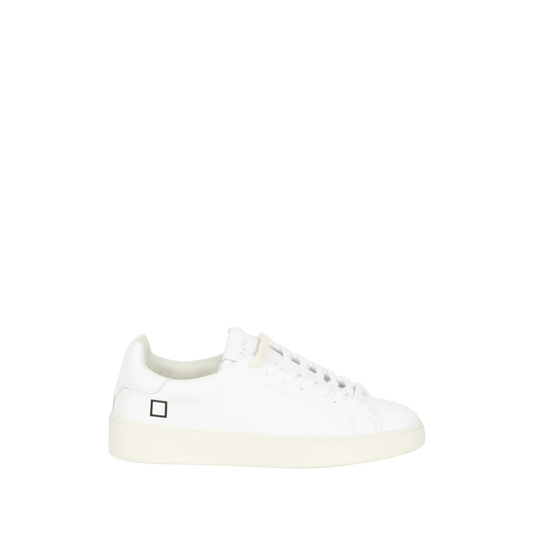 D. A.T. E. Sneakers White Calf Leather/rubber Sole - Men