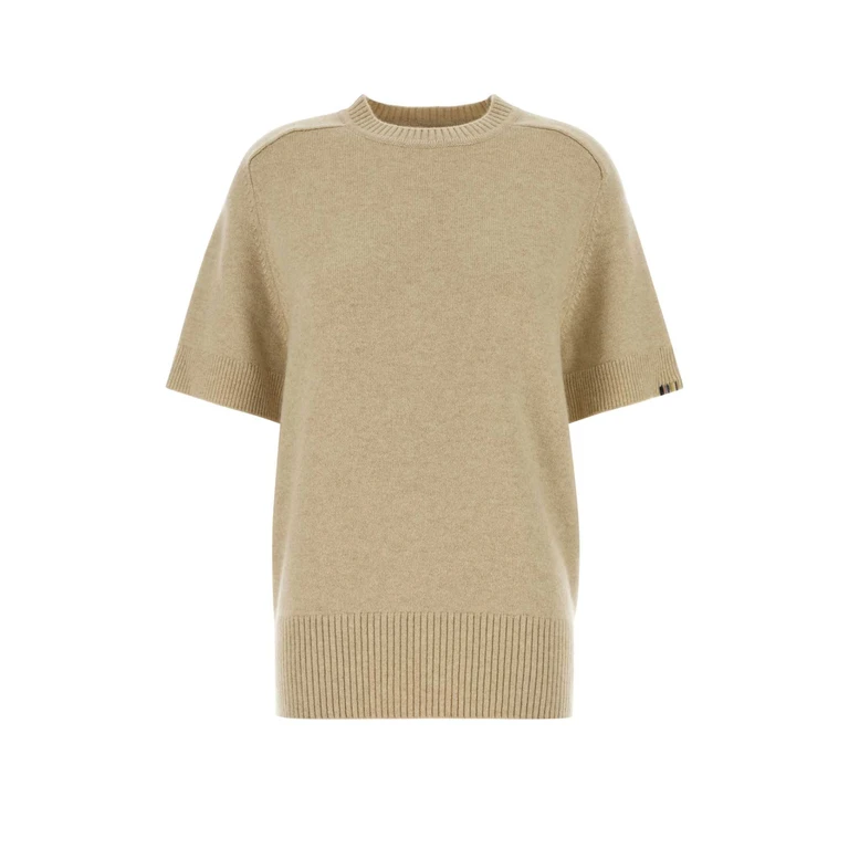 Extreme Cashmere Beige Stretch Cashmere Blend Scott Sweater Latte Maglieria - Women