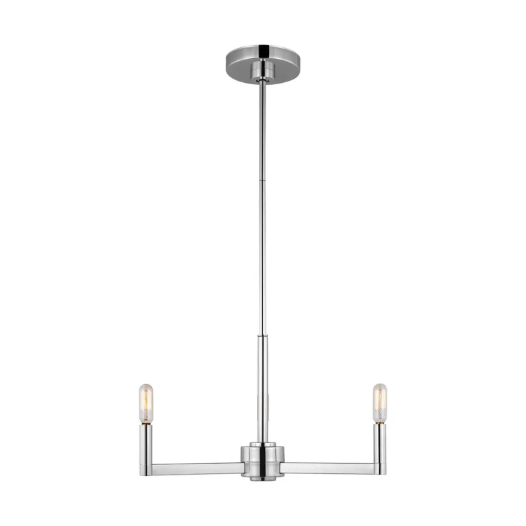 Chrome Three Light Chandelier from the Fullton Collection