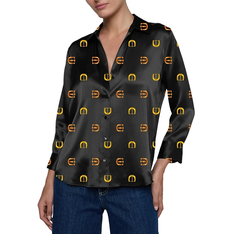 L'Agence Dani Silk 3/4 Sleeve Blouse