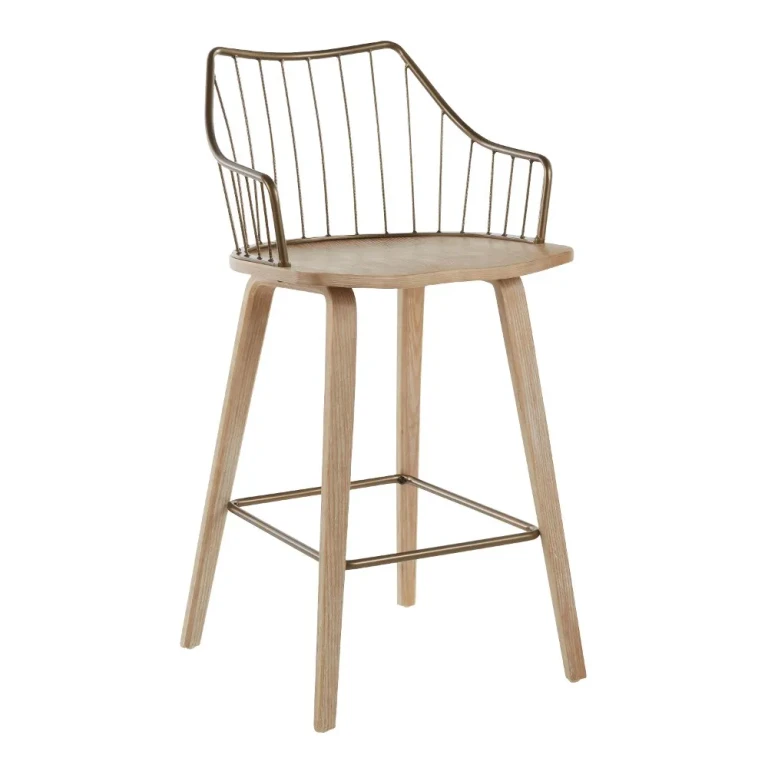 Winston Black Counter Stool