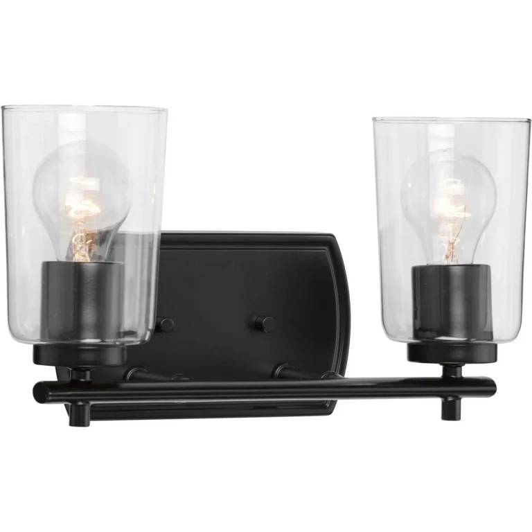 Black Two Light Bath & Vanity from the Adley Collection