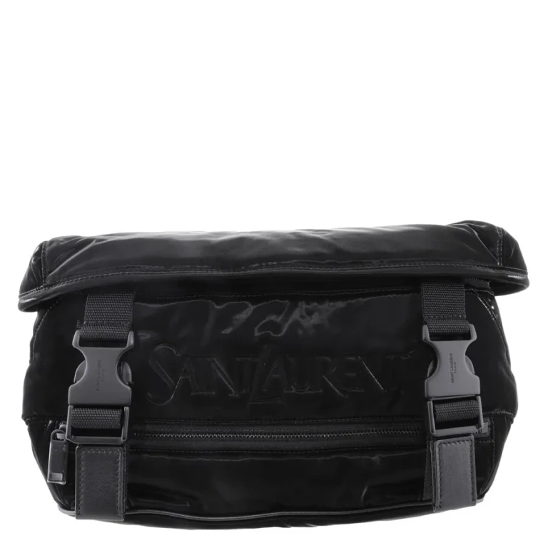 Saint Laurent Silktech Canvas Crossbody Bag