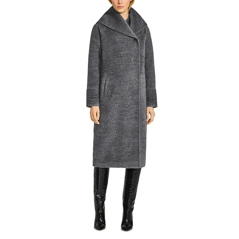 Sentaler Boucle Long Hooded Coat