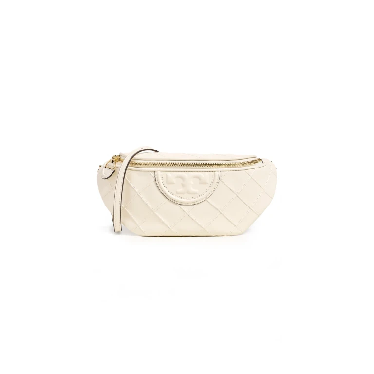 Bolsa de Cintura Conversível Tory Burch Fleming Light Cream