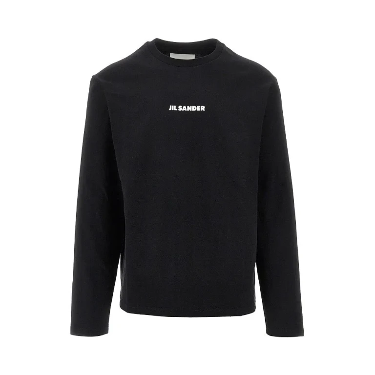 Jil Sander T-shirt van katoen met logoprint