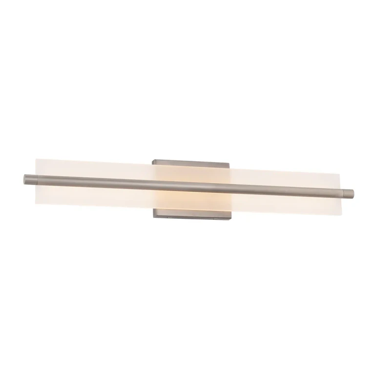 Brushed Nickel LED Bathroom Vanity Light from the Razor Collection