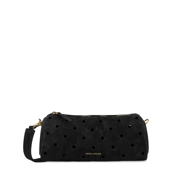 Mini Cylinder Perforated Shoulder Bag
