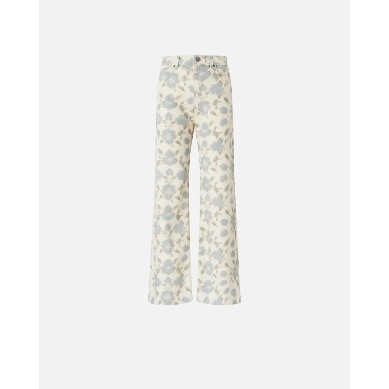 Pinko - Pantalone wide leg con stampa Cottage Flower - 24