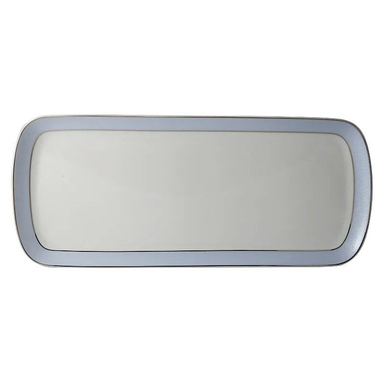 Bernardaud Dune Blue Rectangular Cake Platter