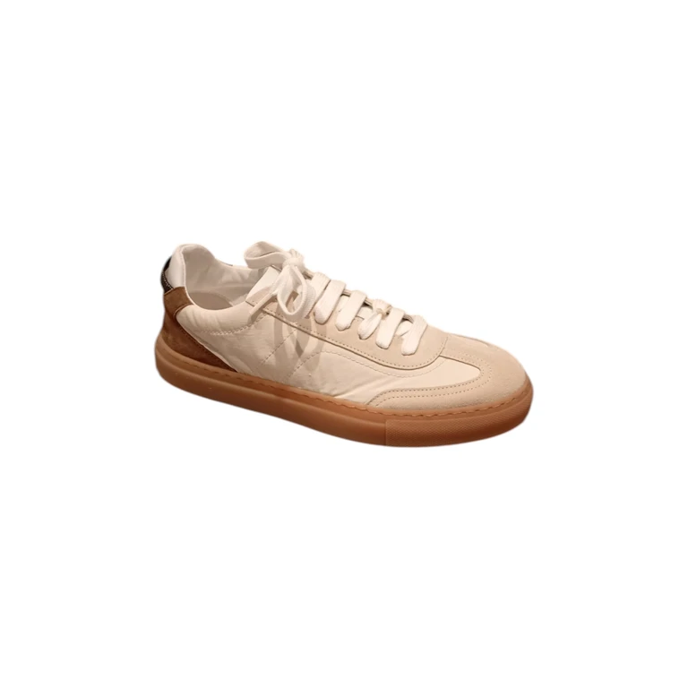 Cucinelli Sneakers White Calf Leather Shoe - Women
