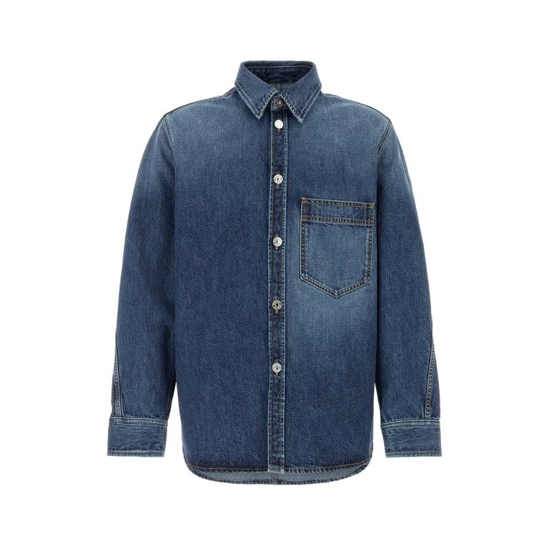 Givenchy Denim Shirt Darkblue Exterior: Cotton Camicie - Men