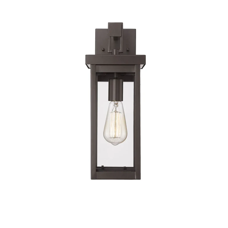 Powder Coated Bronze One Light Outdoor Wall Sconce from the Barkeley Collection