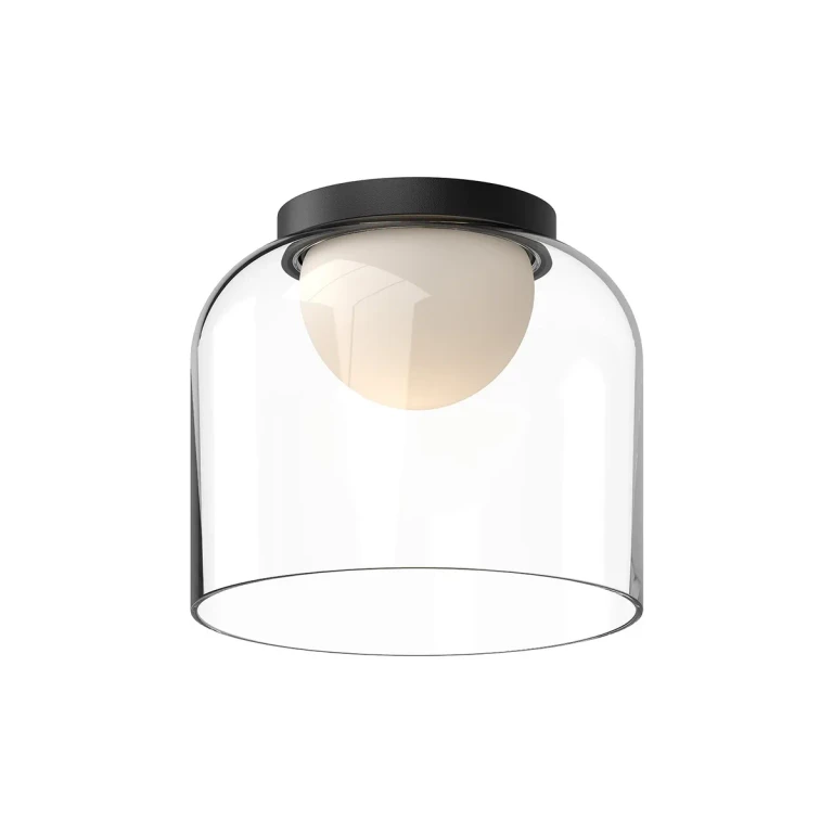 Black Clear LED Flush Mount from the Cedar Collection