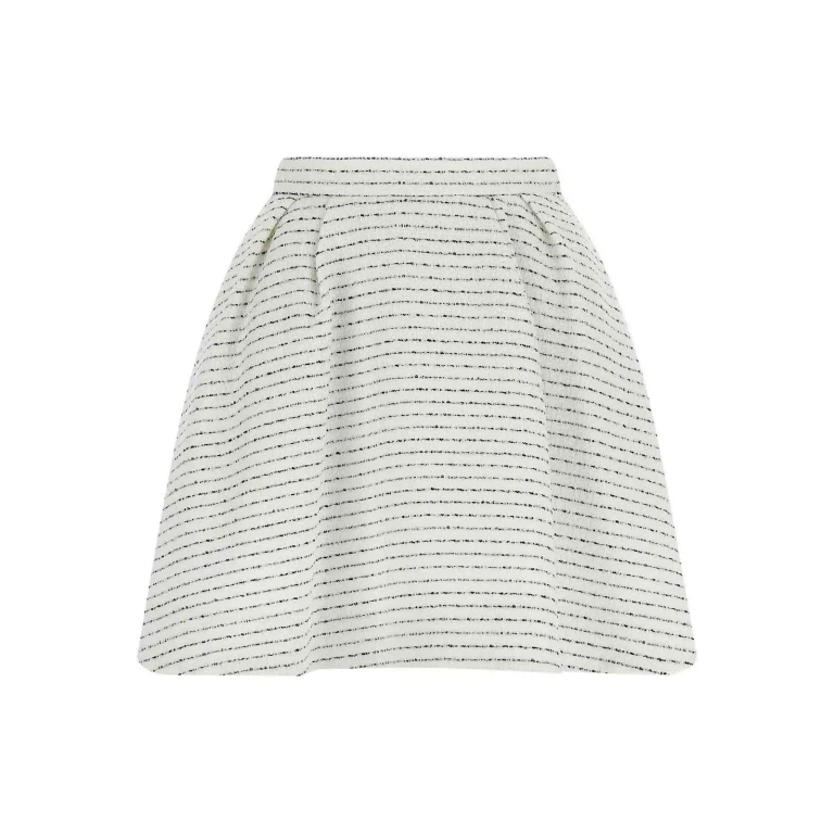 Alessandra Rich Jupe Midi - Blanc