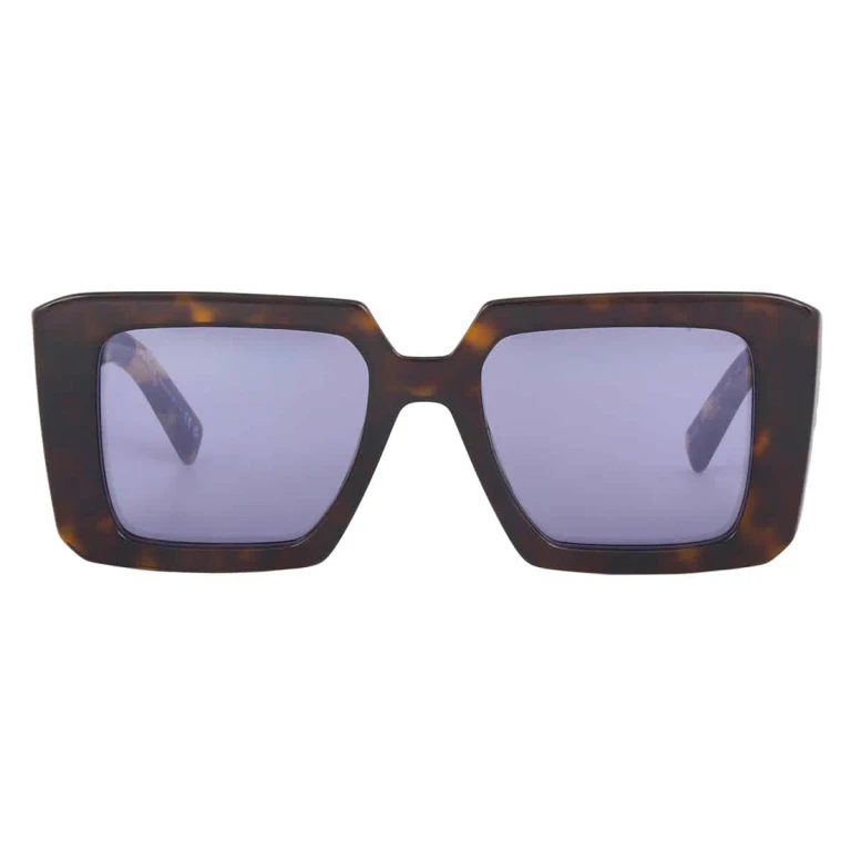 Prada Violet Mirrored Internal Silver Square Ladies Sunglasses PR 23YS 2AU05Q 51