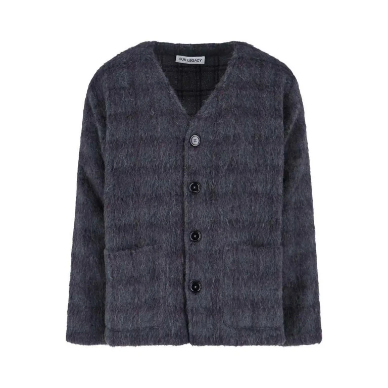 Our Legacy Cardigan - Plum Check