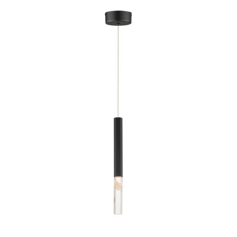 Black LED Pendant from the Diaphane Collection