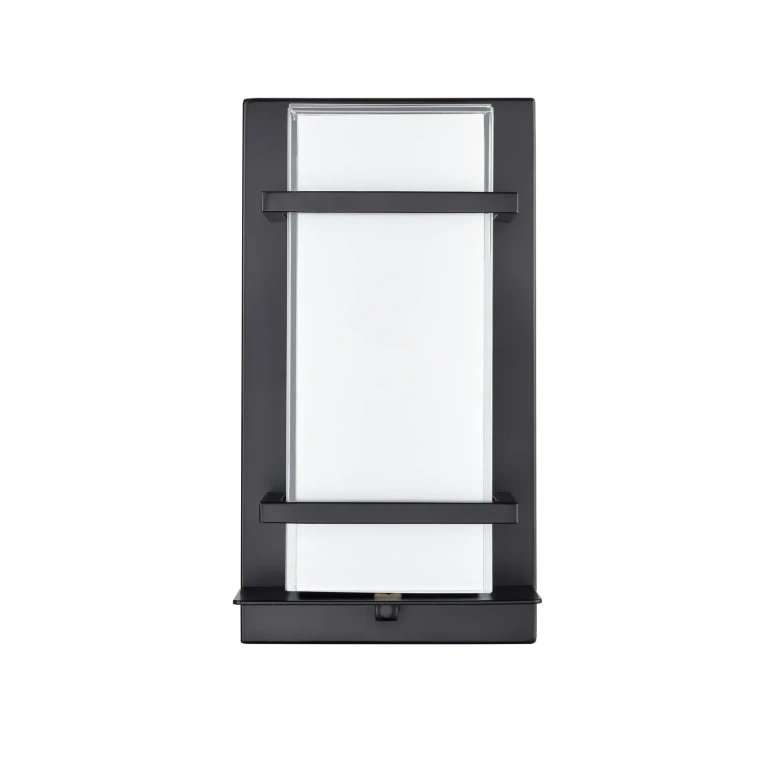 Powder Coated Black LED Outdoor Wall Sconce from the Collection