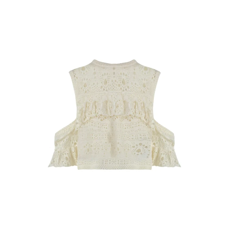 Chloé Crochet Knit Top