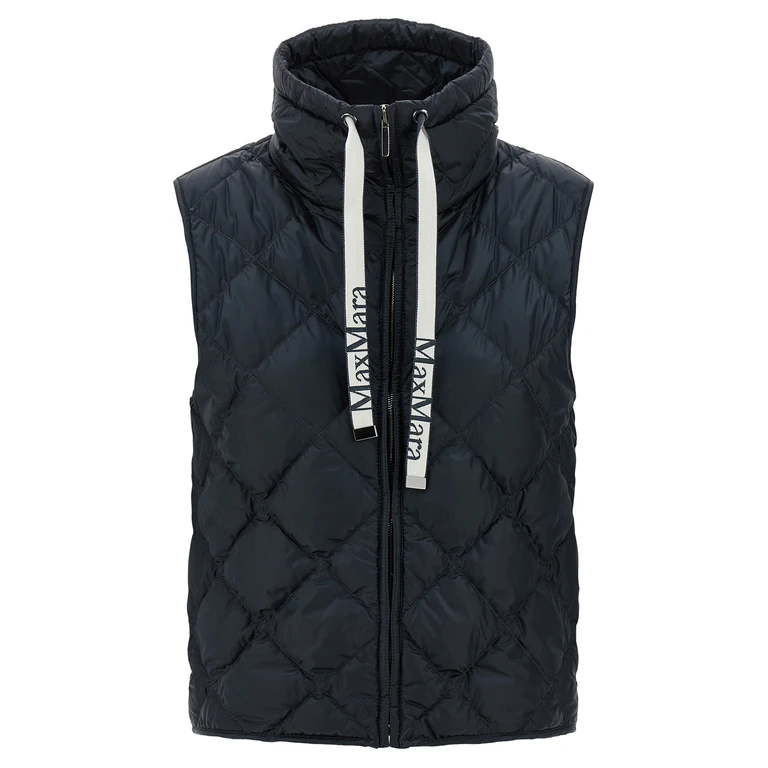 Max Mara Blue Polyamide Sleeveless Jacket Clothing - Women