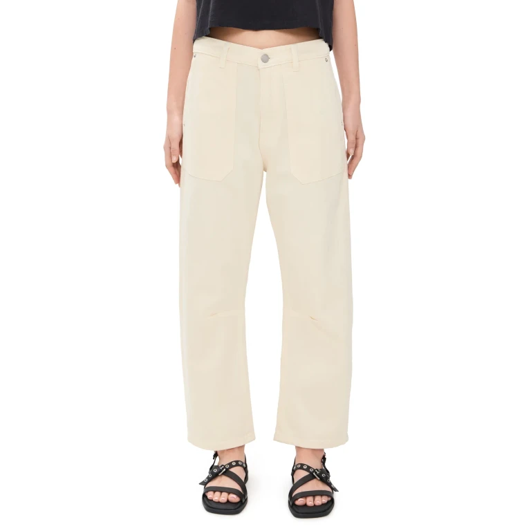 DL1961 Bilie Easy Barrel High Rise Pants Navy Marine 28