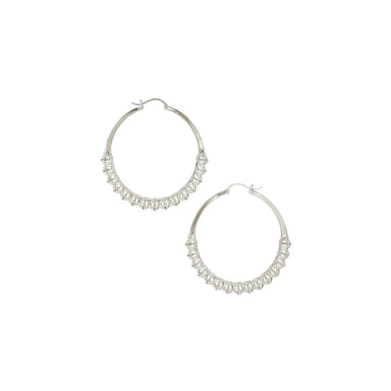 Calla Hoops Silver Small