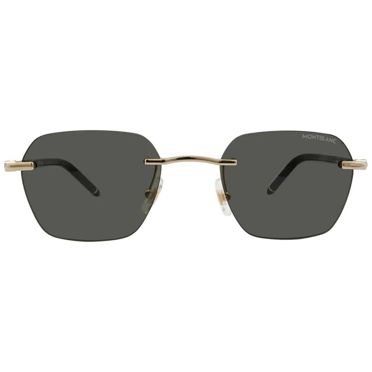 Montblanc Dark Grey Geometric Mens Sunglasses MB0270S 001 51