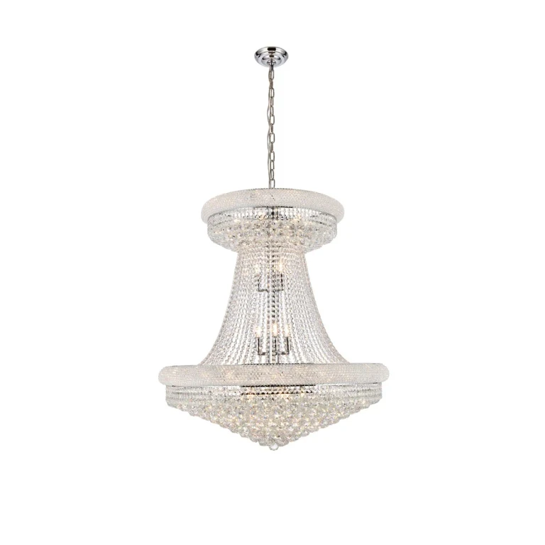 Chrome 28 Light Chandelier from the Primo Collection
