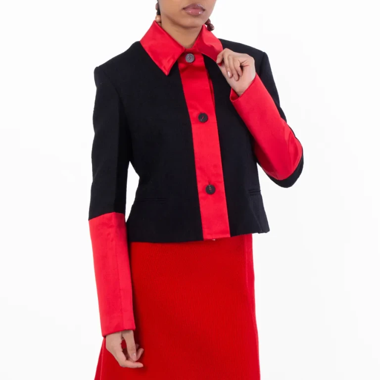 Ferragamo Colorblock Cropped Jacket