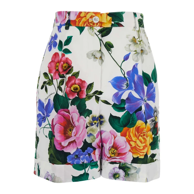 Dolce & Gabbana Mix Flowers Print Shorts