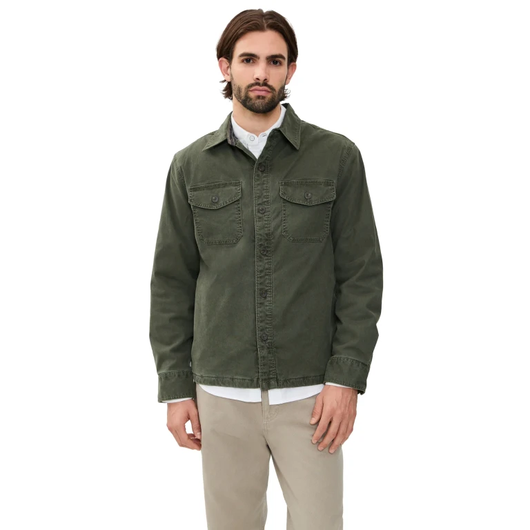 Faherty Lakeside CPO Jacket Fall Evergreen L