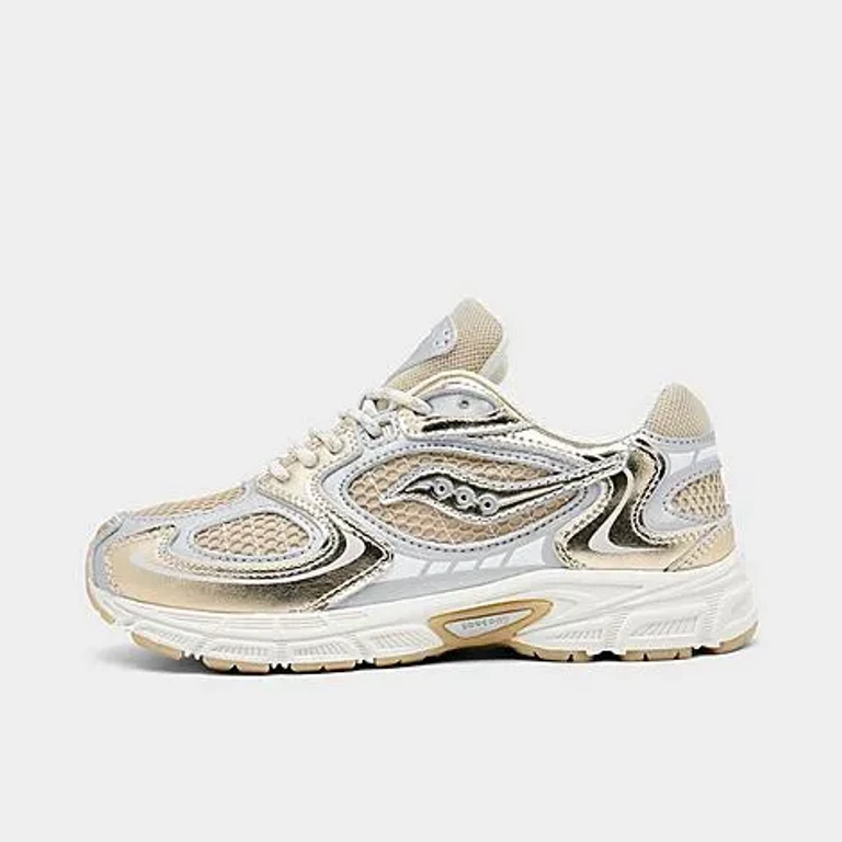 Saucony Big Kids Grid Jazz 9 Casual Shoes in Gold Size: 3.5