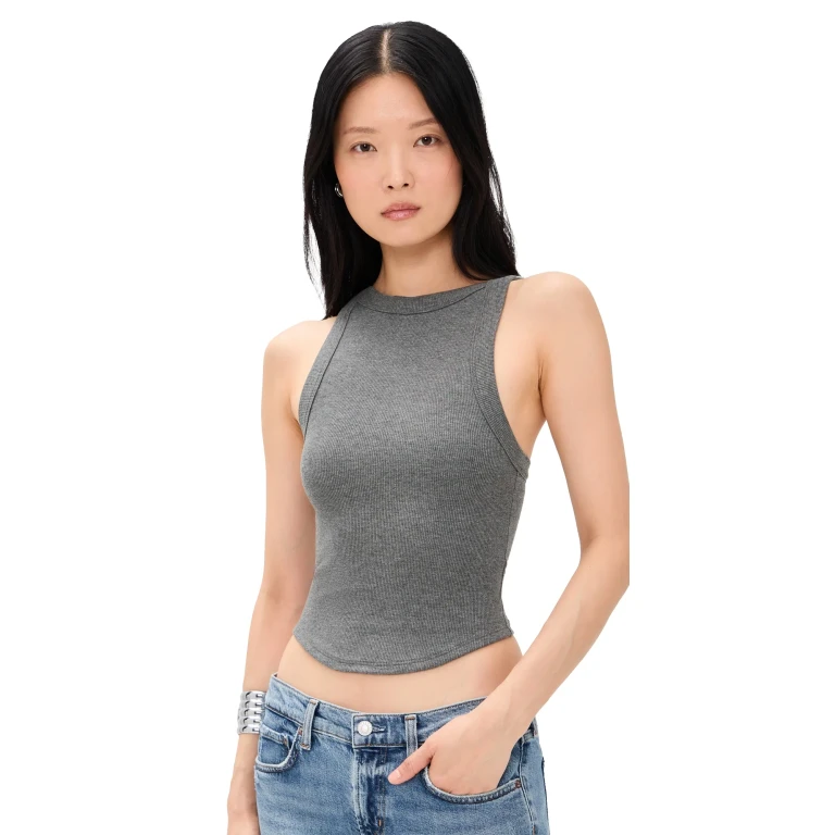 The Line by K Ximeno Tank Top Grey M