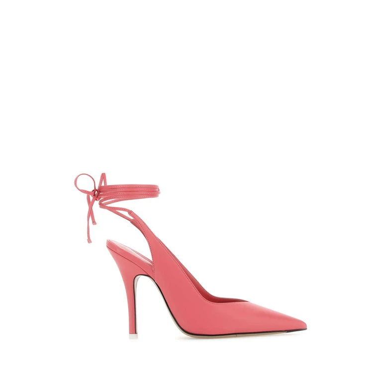 The Attico Pink Leather Venus Pumps 006 Scarpe Con Tacco - Women