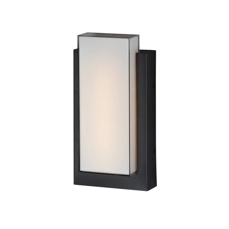 Black LED Outdoor Wall Sconce from the Tower Collection