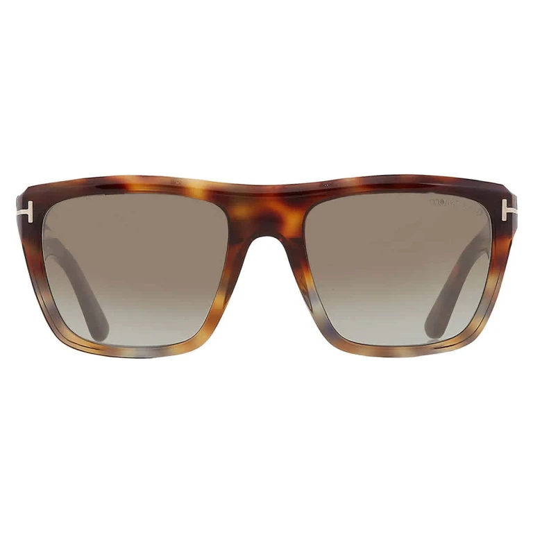 Tom Ford Alberto Brown Mirror Square Mens Sunglasses FT1077 55G 55