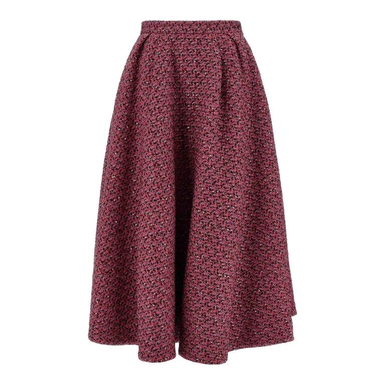 Alessandra Rich Jupe Midi - Couleur Chair