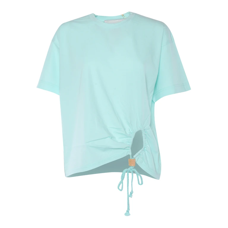 Forte Forte Light blue t-shirt Cotton Short Sleeves - Women