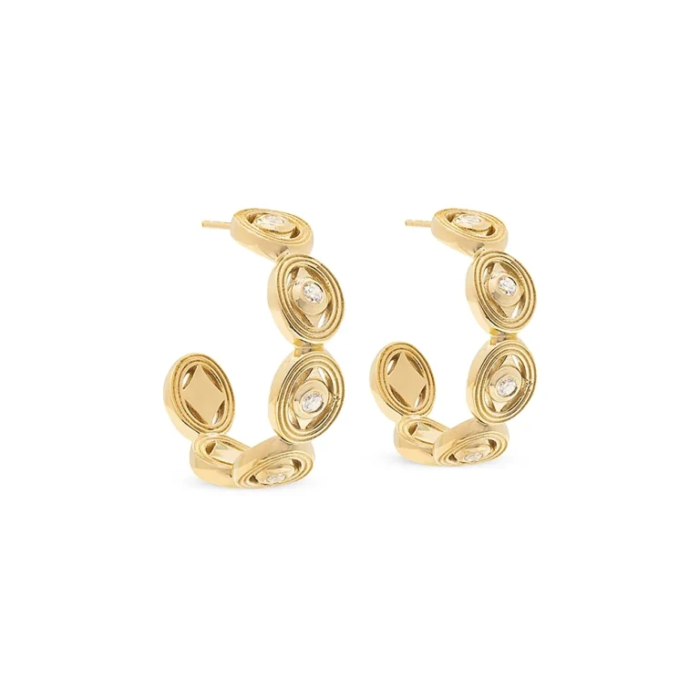 Capucine De Wulf La Jardiniere Monique Hoop Earrings