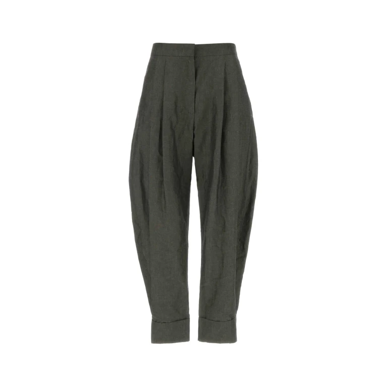 PT Torino Bottle Green Cotton Blend Cloe Pant