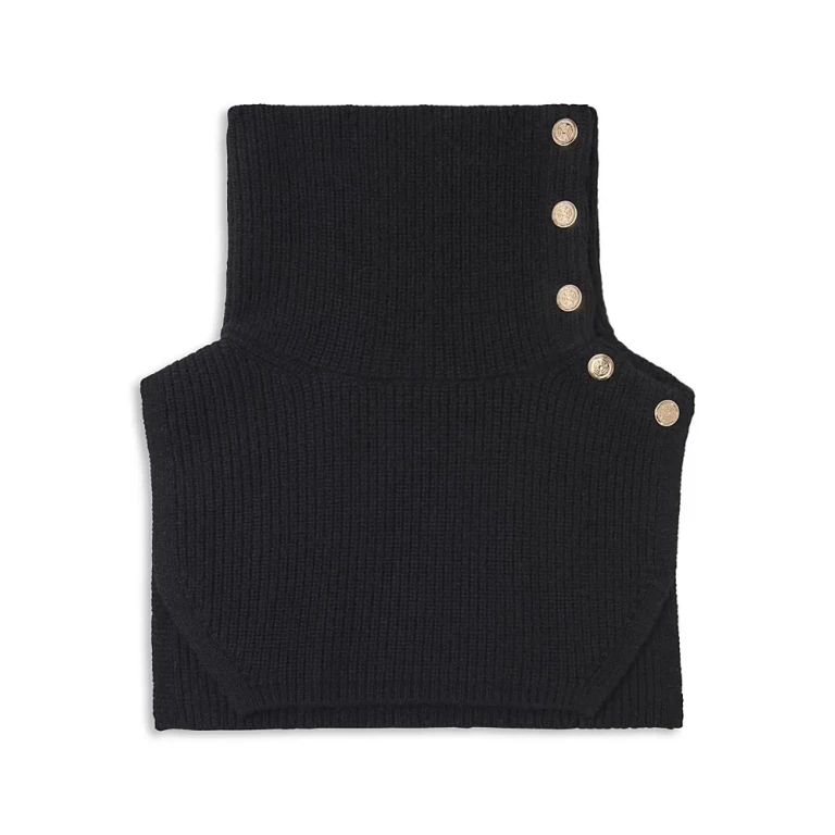 Maje Wool & Cashmere Collar Wrap