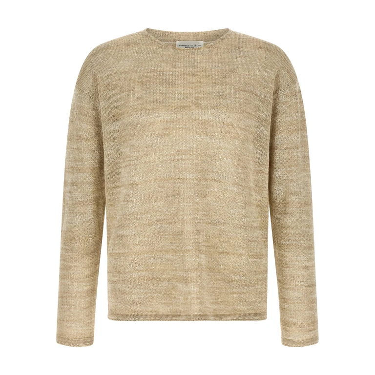 Roberto Collina Mouliné sweater Beige Sweater, Cardigans - Men